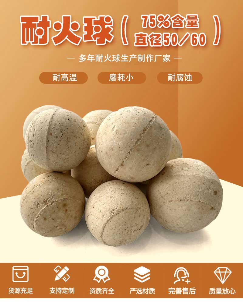 耐火球(75%含量直径50/60)