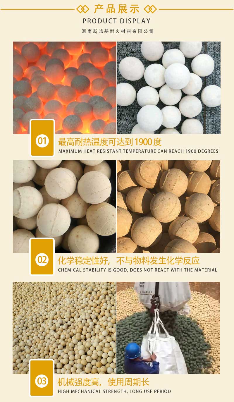 热风炉蓄热室用耐火球万彩网